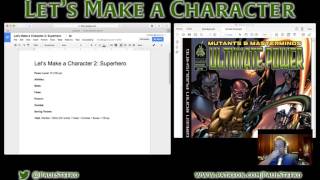 Lets Make a Character Mutants amp Masterminds 2E [upl. by Ceil]