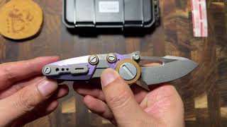 NOC MT16 Folding knife M390 blade titanium handle camping Cutter pocket knives outdoor [upl. by Uzial]