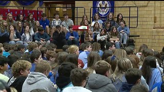 Canfield Middle School celebrates state education award [upl. by Erline]