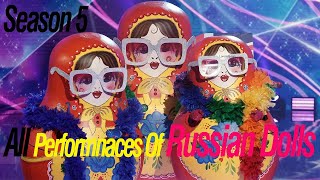 The masked singer  season5 ALL performances of Russian dolls [upl. by Wolk]