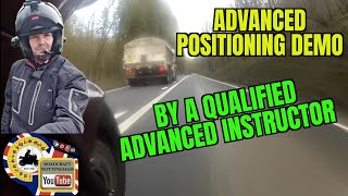 Motorcycle riding tips Advanced positioning demo with commentary [upl. by Mariken]