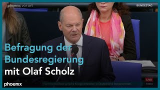 180 Sitzung  Regierungsbefragung mit Kanzler Olaf Scholz  Bundestag [upl. by Gustafsson240]