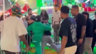 Devin Haney Sucker Punches Fan At Carnival With His Crew amp Ryan Garcia Clowns Him [upl. by Ediva860]