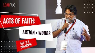 Pulpit to Purpose Rev CA Benjamin on Authentic Christian Faith  LeadTalks Chennai 2017 [upl. by Neerak]