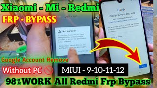 Mi Redmi Xiaomi Frp Bypass 2024  Frp Remove New method  Without PC  frpシ [upl. by Coady931]