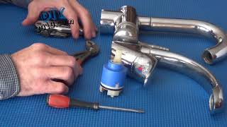 How to replace the cartridge in mixer tap  How to Change a Cartridge  How to fix a leaking tap [upl. by Nohsid]