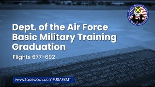 USAF Basic Military Training Graduation Ceremony Flights 677692  October 31 2024 [upl. by Audris277]