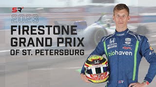 2023 Firestone Grand Prix of St Petersburg First Race of Rookie Year [upl. by Ataynik349]