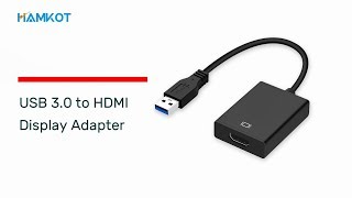 USB 30 to HDMI Display Video Adapter for MultiMonitors Connect Laptop to Monitor Using USB [upl. by Singband]