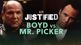 Boyd Kills Mr Picker  Scene  Justified  FX [upl. by Weatherby]