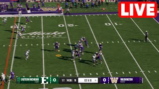 NCAAF LIVE🔴 Eastern Michigan Eagles vs Washington Huskies  Week 2 Full Game 2024 College Football25 [upl. by Aninotna]