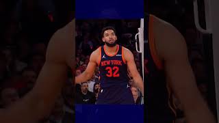 Karl AnthonyTowns reaction to dirty play karlanthonytowns nba basketball nbashorts [upl. by Hetti]