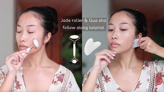 Daily Jade Roller amp Gua Sha follow along tutorial [upl. by Ahsirk]