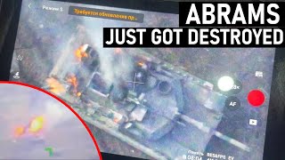 Abrams Just Got Destroyed First Abrams Loss in Ukraine [upl. by Eornom748]