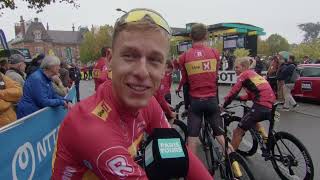 Tobias Halland Johannessen  Interview at the start  Paris  Tours 2024 [upl. by Adnopoz344]