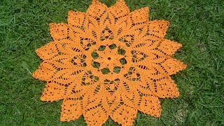 Como tejer centro de mesa a crochet paso a paso Parte 14 [upl. by Aticilef892]