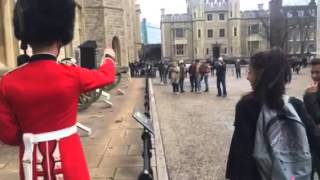 Queens guard scares public [upl. by Notserp83]