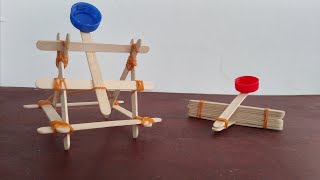 DIY Catapult Using Popsicle Sticks [upl. by Brenda]