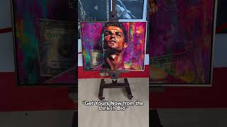 Cristiano Ronaldo on canvas⚽️🖼️ cristianoronaldosfans1 canvasprints [upl. by Nanni557]