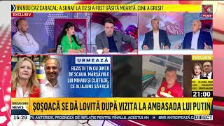 ȘOȘOACĂ LA AMBASADA RUSIEI DUPĂ CE A DEVENIT EUROPARLAMENTAR [upl. by Itsym]