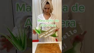 Qué hace el ALOE VERA con AZUCAR en el CabelloCómo hacer una MASCARILLA de Azúcar para el Cabello [upl. by Ime]