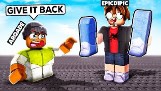 ROBLOX STEAL BODY PARTS With epicdipic [upl. by Cirderf]