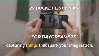 20 Alternative Bucket List Ideas for Daydreamers [upl. by Leboff173]