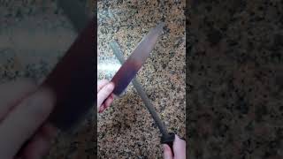 How To Sharpen Your Knife With a SteelHoning Rod [upl. by Aicissej661]