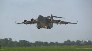 C17 Taxi and Takeoff at the DuPage County Airport on 842011 [upl. by Assirual]