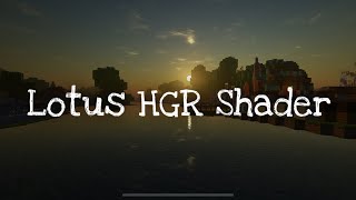 Lotus HGR Build 1 Shaders  Best new shader for mcpe 118 [upl. by Yerok]