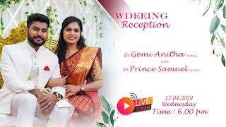 DrGemi Anitha with DrPrince Samuel Wedding Reception [upl. by Everrs]