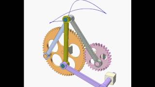 Gear and linkage mechanism 16b [upl. by Susanne189]