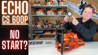 Echo CS600P Chainsaw  WHY Wont It START  Lets Take a Look [upl. by Nolur980]