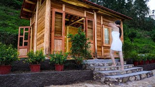 DIY a Wooden Cabin in 90 Days  Starts to Finish  LIVING OFF GRID  Free Footsteps [upl. by Romelle]