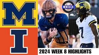 24 Michigan vs 22 Illinois  Full Game Highlights  2024 College Football Highlights [upl. by Loise258]