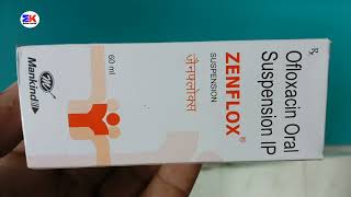 Zenflox Suspension  Ofloxacin Syrup  Zenflox Syrup Uses Benefits Dosage Reviews in Hindi [upl. by Ja]