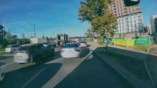 Hyperlapse Drive from Hotel to the Atlas Arena Lodz [upl. by Ydnar]