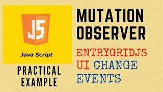 JS MutationObserver [upl. by Ahsilahs828]