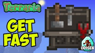 Terraria how to get Heavy Work Bench EASY  Heavy Work Bench in Terraria  Terraria 1449 [upl. by Luiza952]