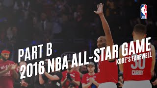 【NBA Throwback】2016 NBA AllStar Game Kobe’s Farewell amp A RecordBreaking Scoring  Part B [upl. by Gazzo]