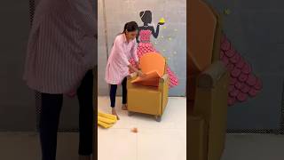 chair convert 🤔😯 homedecor diy funny decoration birthday shorts ishaambaniwedding song [upl. by Yale]