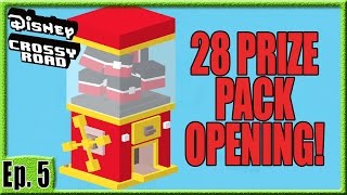 MY LAST PRIZE PACK OPENING  OPENING 28 PRIZE PACKS  Disney Crossy Road [upl. by Susannah]