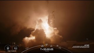 Blastoff SpaceX launches 20 Starlink satellites to complete doubleheader nails landing [upl. by Ahsienek]