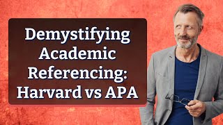 Demystifying Academic Referencing Harvard vs APA [upl. by Leksehc]