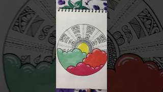 Mini Mandala Tutorial  Mandala Art for Beginners  Art Therapy  Mandala Art aesthetic mandala [upl. by Shapiro]