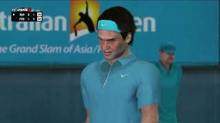 Novak Djokovic vs Roger Federer  60 FPS Australian OPEN  TOP SPIN 4 [upl. by Dlarej]