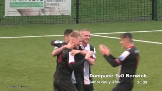 Dunipace 2v0 Berwick Rangers 181123 [upl. by Ennoirb]