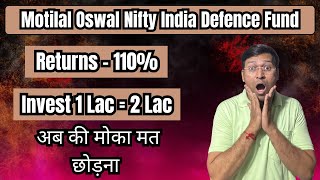 Motilal oswal nifty india defence index fund  Motilal oswal nifty india defence index fund nfo [upl. by Pauletta]