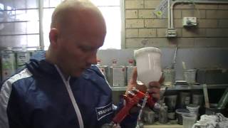 How To Use A DeVilbiss GTI Pro Spray Gun [upl. by Laurinda]