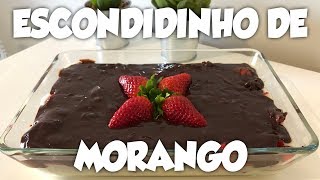 ESCONDIDINHO DE MORANGO  BOMBOM DE MORANGO NA TRAVESSA [upl. by Ennaeed]